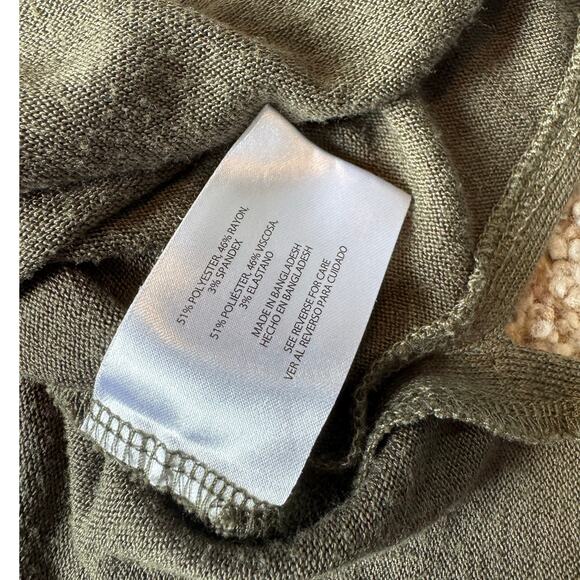 ORVIS knit T-shirt. Olive Green; lightweight & flowy, size XXL - Picture 8 of 8